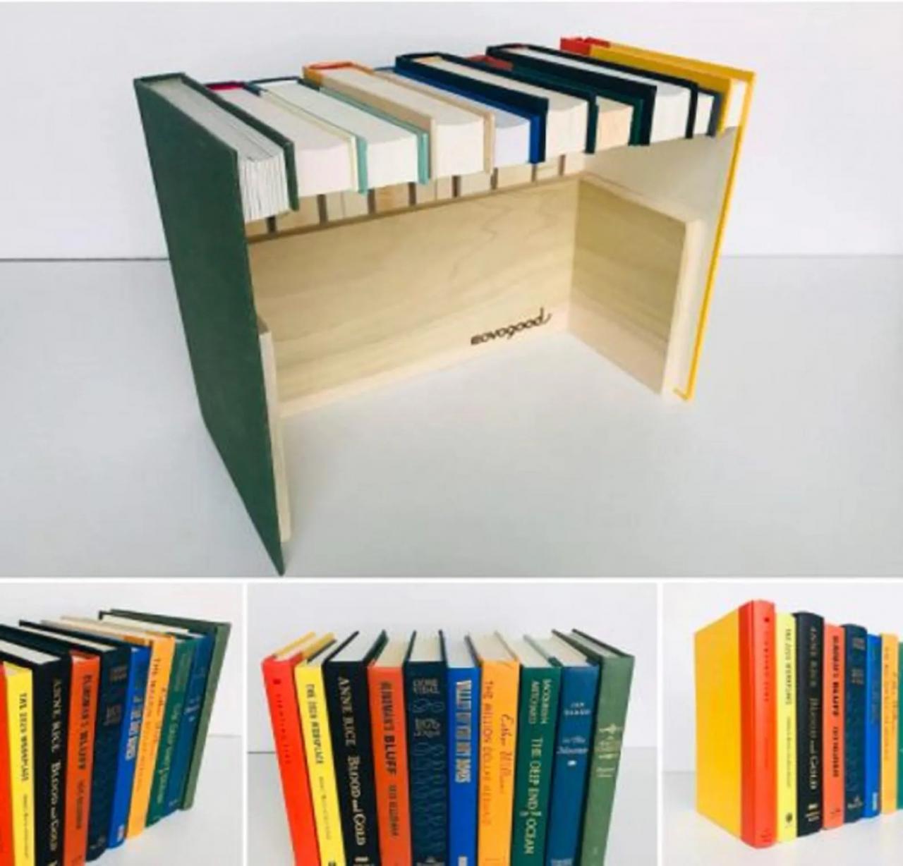 Hidden Storage Real Books Faux Book Box Router Hider Etsy