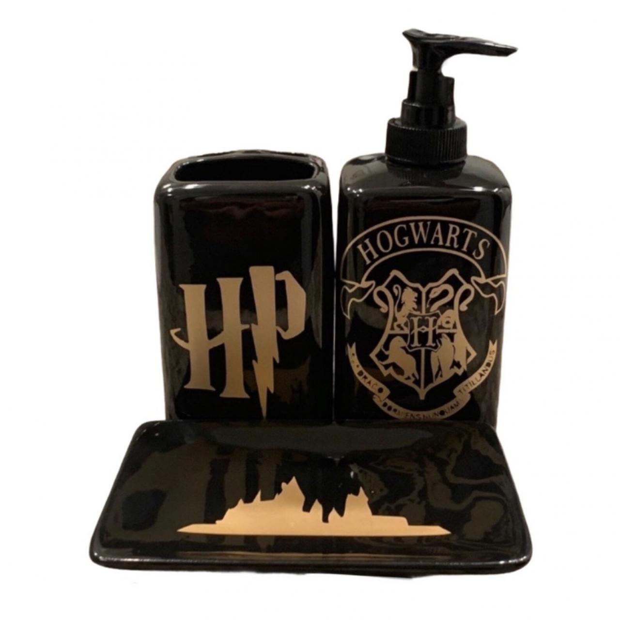 Harry Potter 3Piece Bathroom Decor Set Toothbrush Holder Etsy