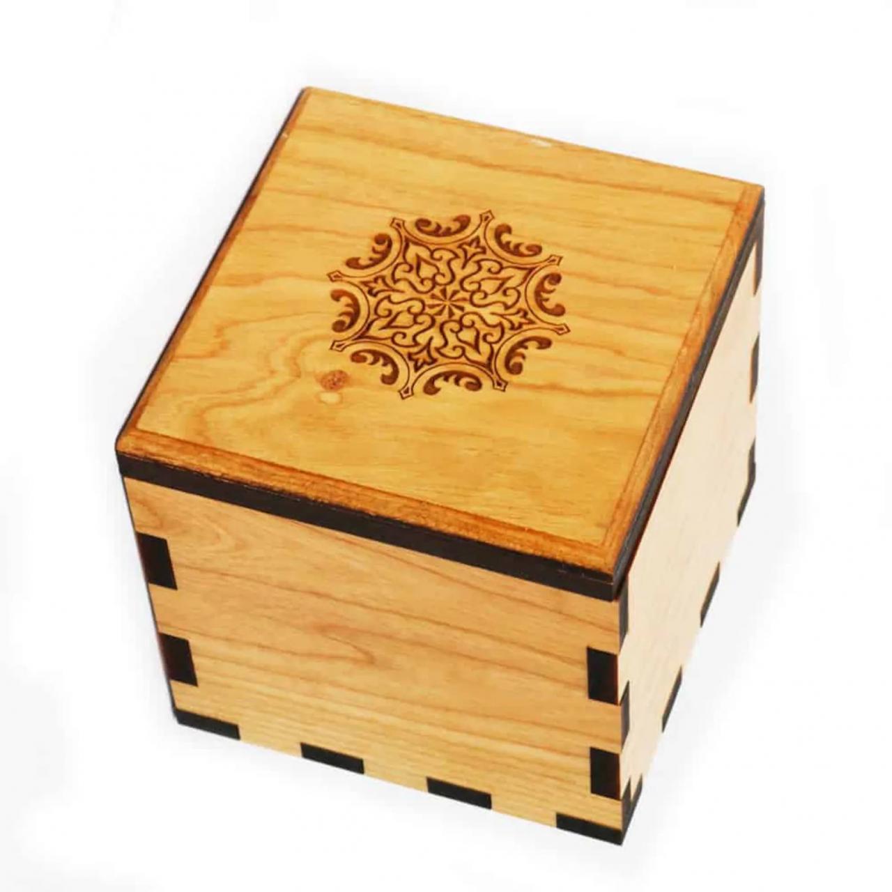 Secret Stash Box Handmade Wooden Puzzle Box Secret Storage Etsy