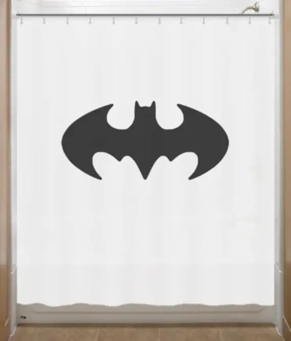 Batman Shower Curtain Batman Retro Original Bat by SHOWERCURTAINS