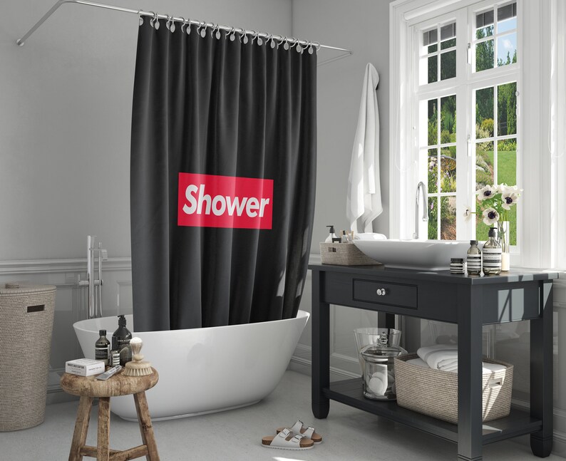 Personalized Shower Curtain for Hypebeast Bathroom Decor Etsy