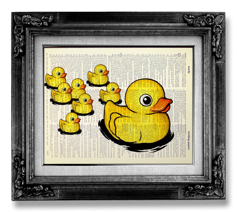 Rubber Duck Bathroom Decor Accessory Baby Shower Decoration Etsy