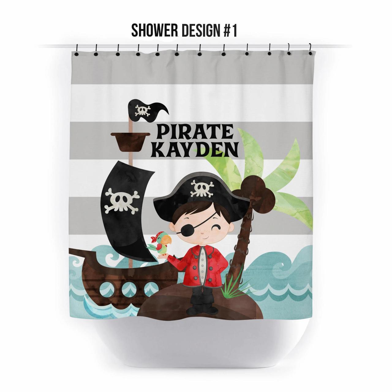 Complete Pirate Bathroom Collection Customized Pirate Etsy