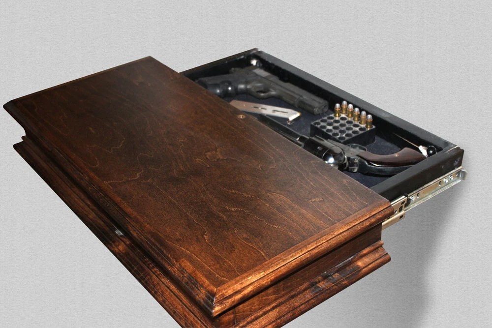 WillaHide Secret Floating Shelf with Hidden Gun Storage