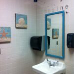 Rulers and Recess Redecorating Teacher Bathrooms