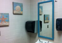 Rulers and Recess Redecorating Teacher Bathrooms