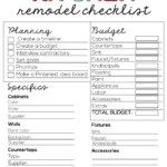 Bathroom Remodel Checklist Bathroom Remodel Checklist Free