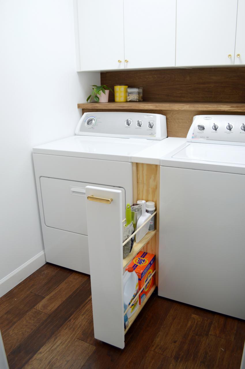 Beautiful Small Laundry Room Reno Our One Room Challenge Reveal Two