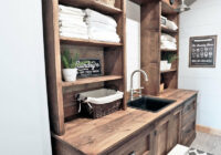 Rustic Laundry Room with Hutch Ana White