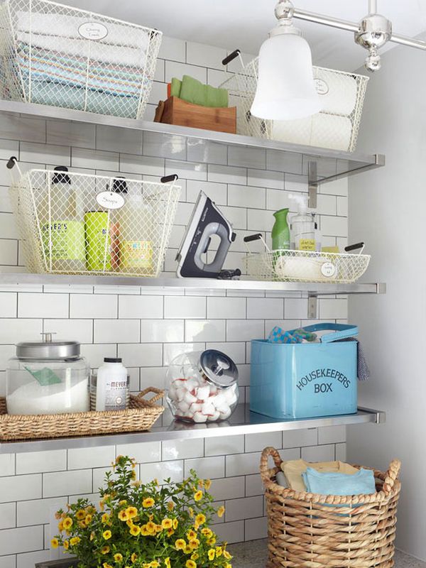 Laundry Room Shelves Keep Everything Organized And Within Reach