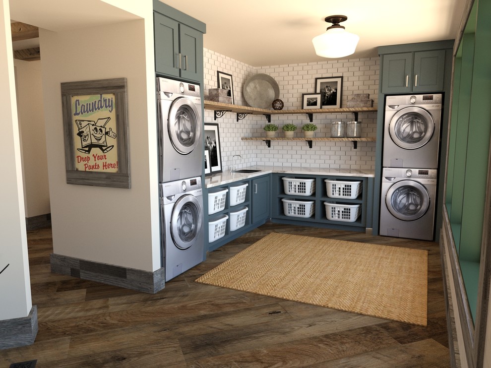 Luxury Cabin Contemporary Laundry Room Salt Lake City by