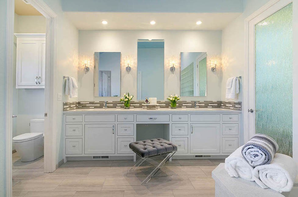 Transitional Spa Inspired Master Bathroom Remodel Danville Gayler
