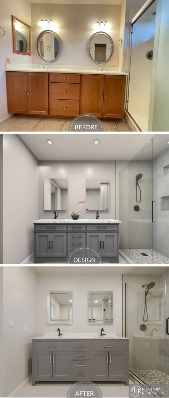 Fish & Beatrice’s Master Bathroom renovation in Tempe