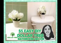 QUICK DIY DOLLAR TREE BATHROOM DECOR 2 FOR 5! YouTube