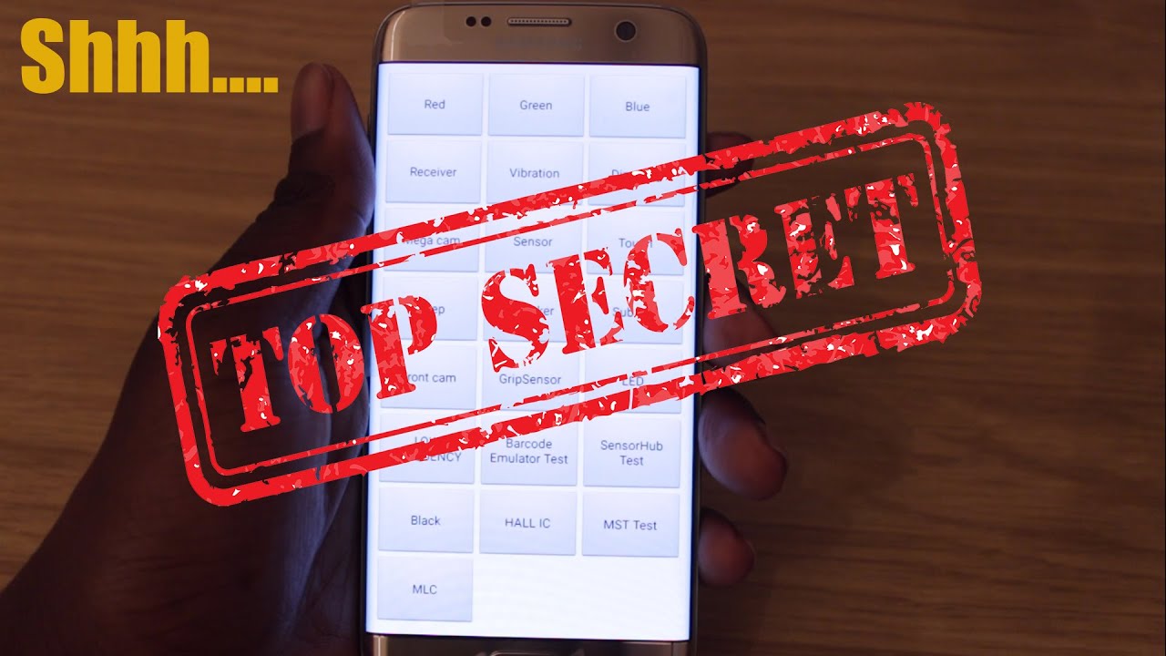 Samsung Galaxy S7 Edge HIDDEN SECRET CODES YouTube