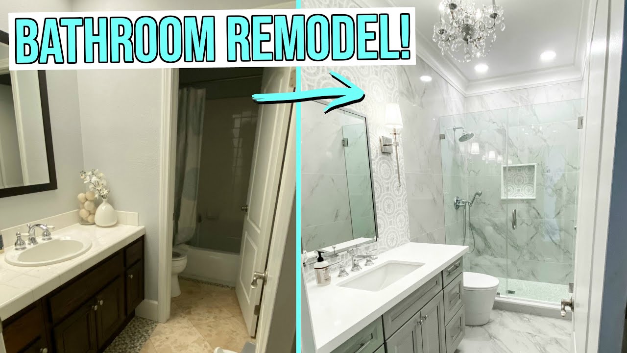 2 EXTREME BATHROOM REMODELS! Master + Guest Bathroom Gut Renovation