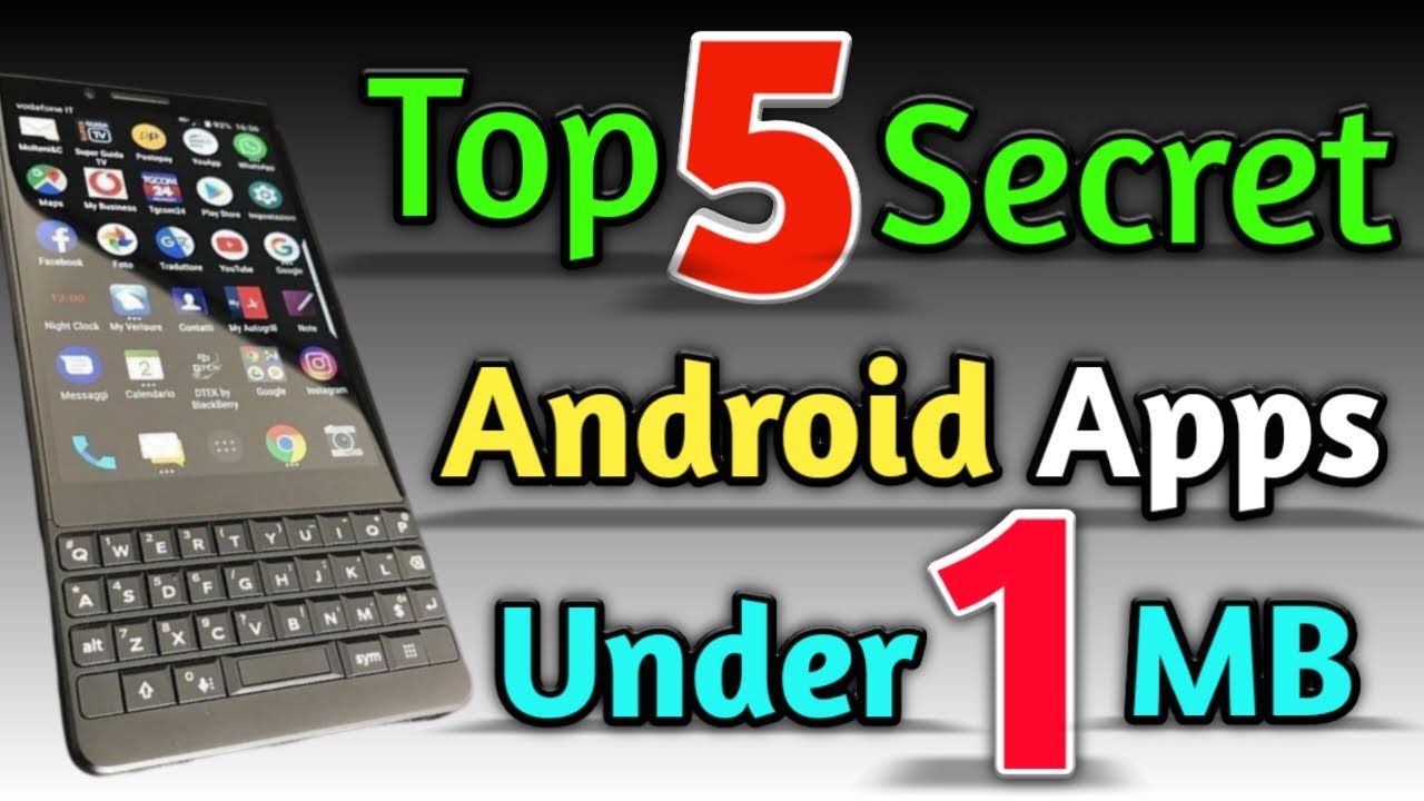 Top 5 Secret Android Apps Under 1MB 2020 PLAYSTORE HIDDEN ANDROID