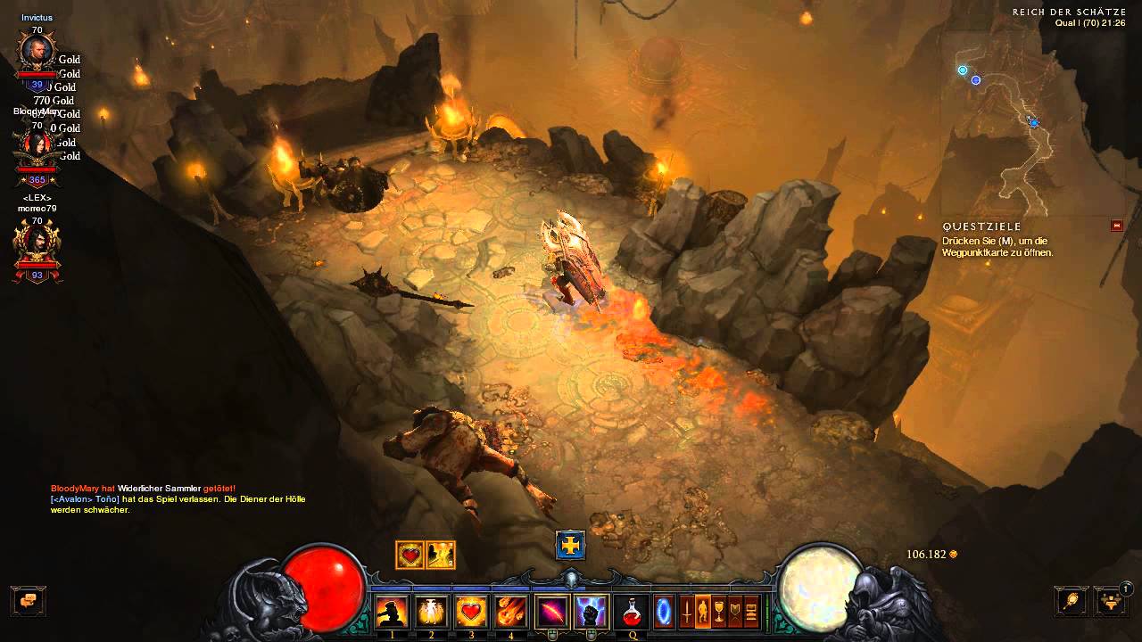 Diablo III Schatzkammer/ treasure room YouTube