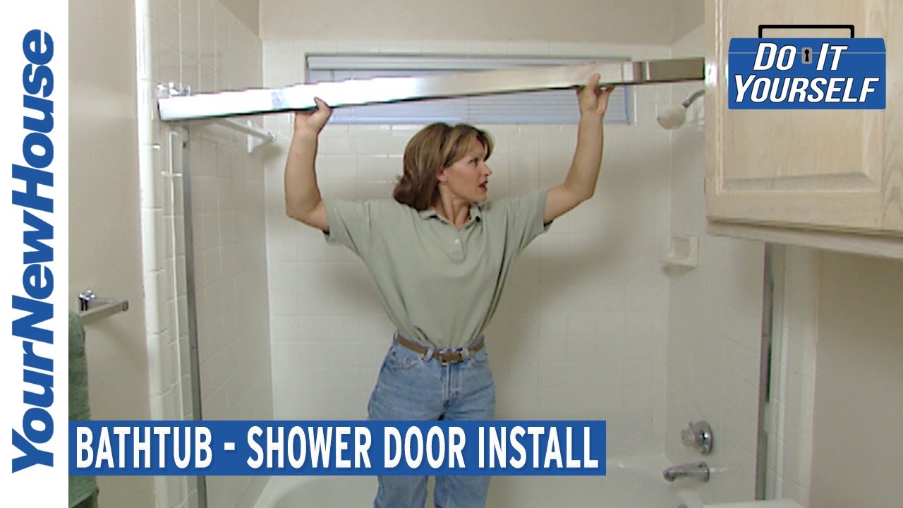 Shower Door Bathtub Install Do It Yourself YouTube