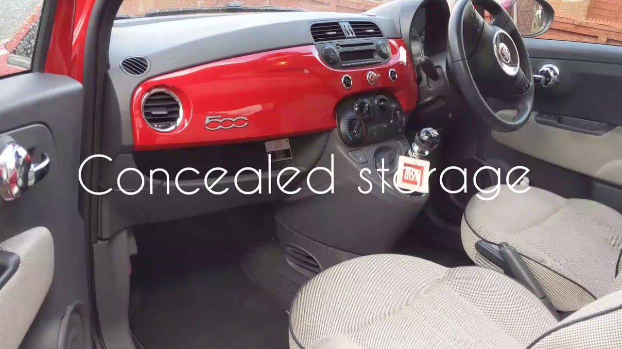 Fiat 500 secret concealed storage YouTube