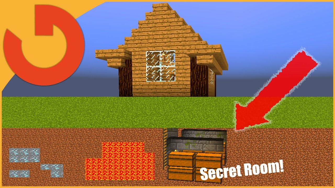Minecraft How to build a House with SECRET STORAGE ROOM! YouTube