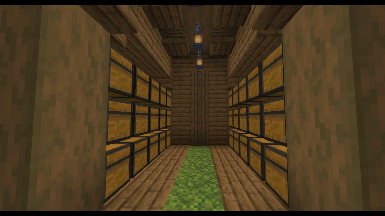 How to Make a Starter Storage Room in Minecraft! YouTube