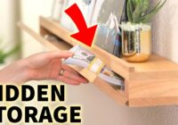 Hidden in plain sight DIY Secret Storage (disguised as an Art Ledge)
