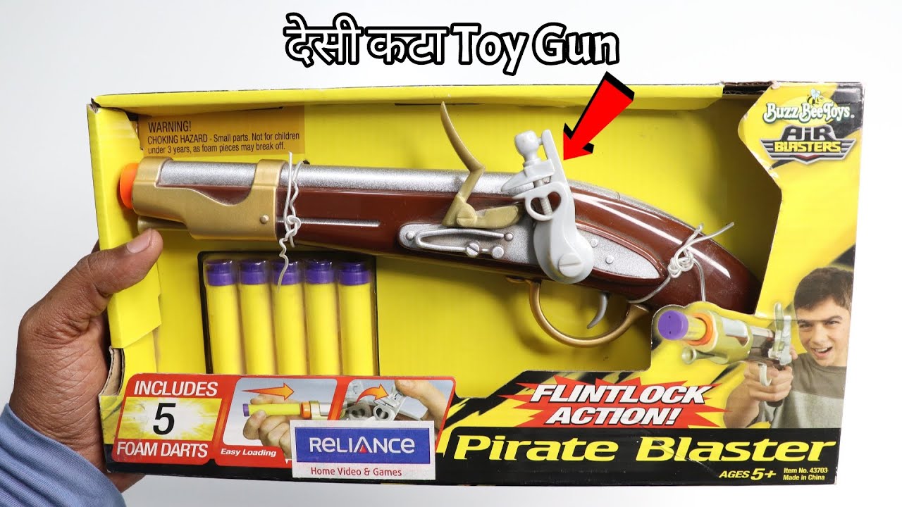 BuzzBee Pirate Blaster Toy Gun Unboxing & Testing Chatpat toy tv