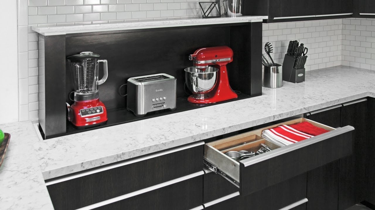 Hidden appliance storage systems for the kitchen of today YouTube