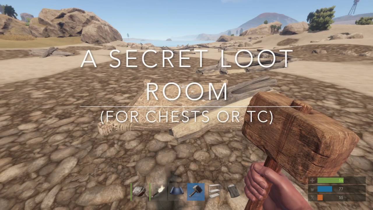 A Guide To Rust How to Build a Secret Loot Room! YouTube