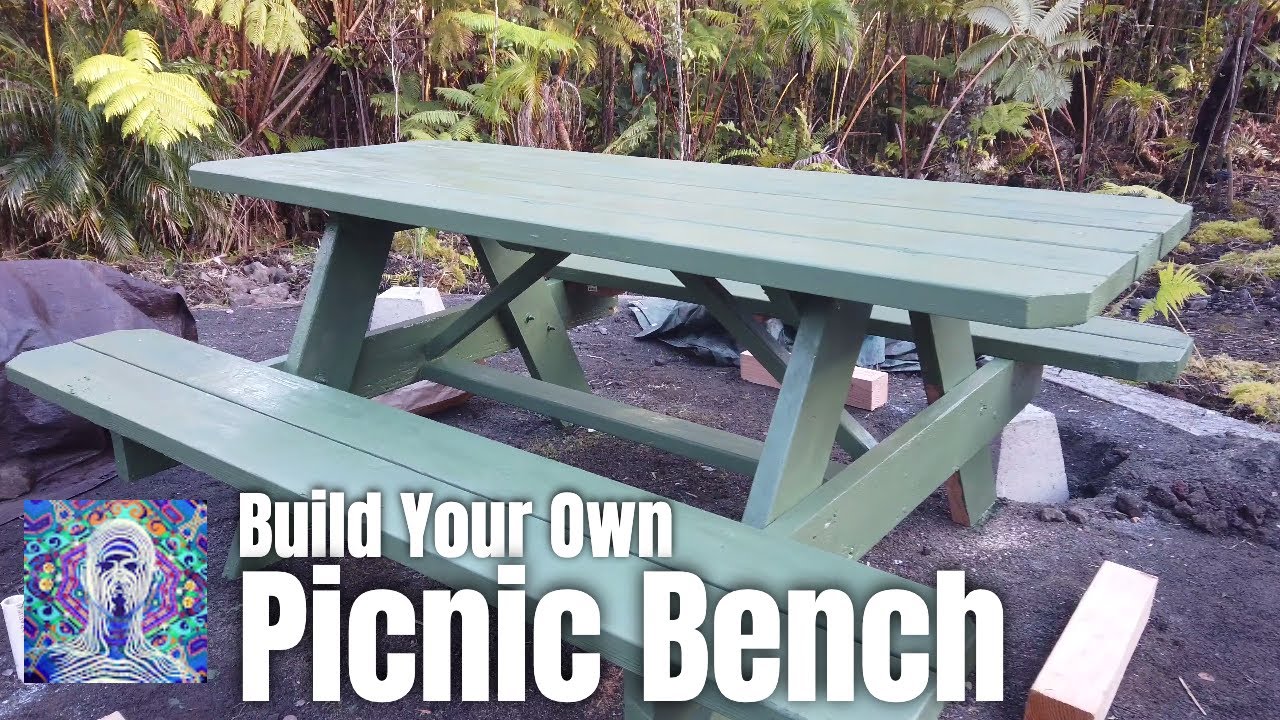 How to Build A Picnic bench at Home Depot YouTube