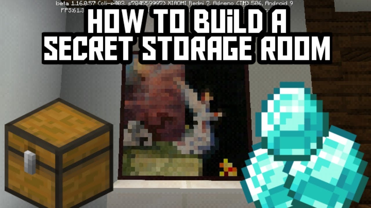 How To Build A Secret Storage Room In Minecraft YouTube