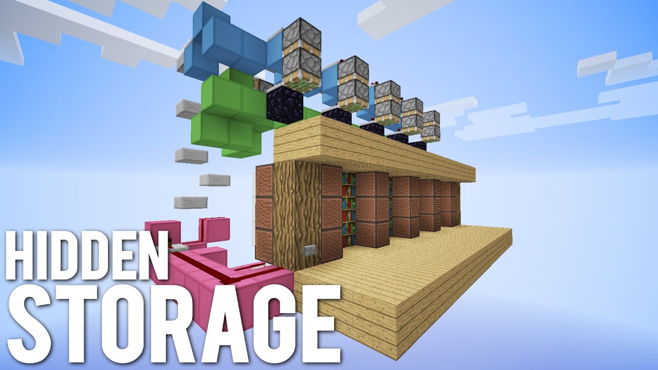 Minecraft Large Secret Storage [Hidden Chests] YouTube