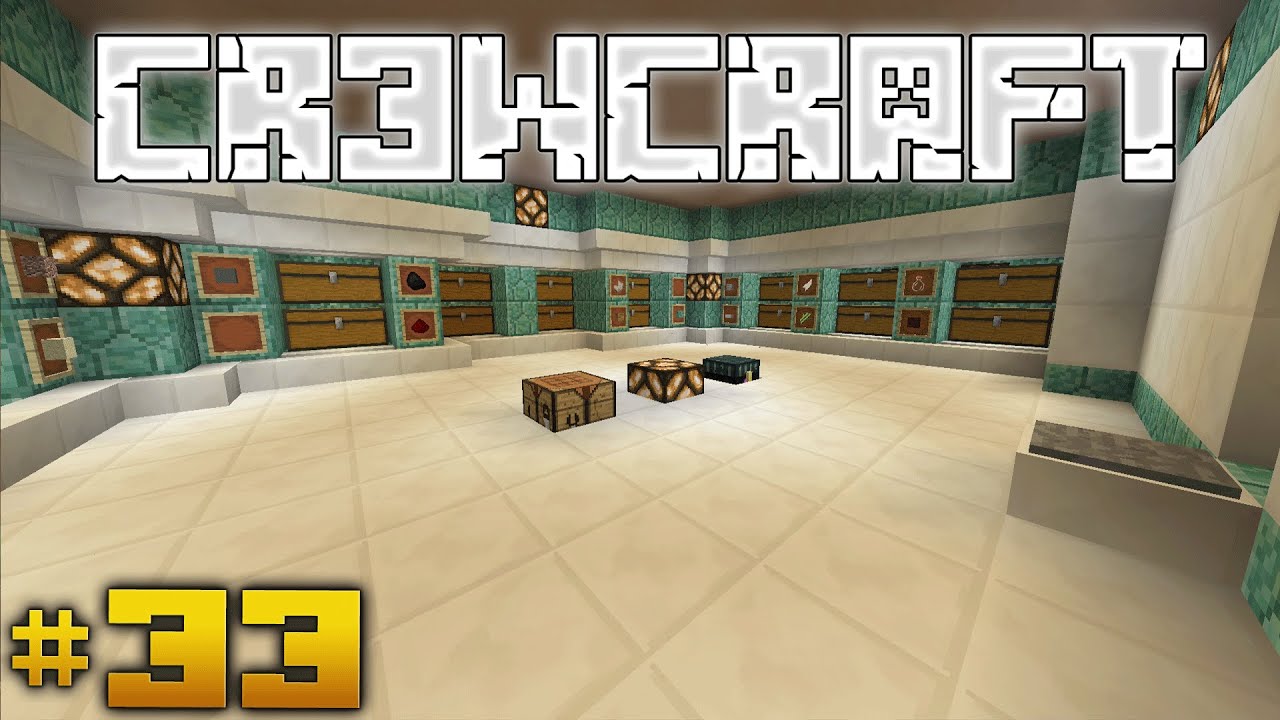 CR3WCraft Minecraft Secret Storage Room Episode 33 YouTube