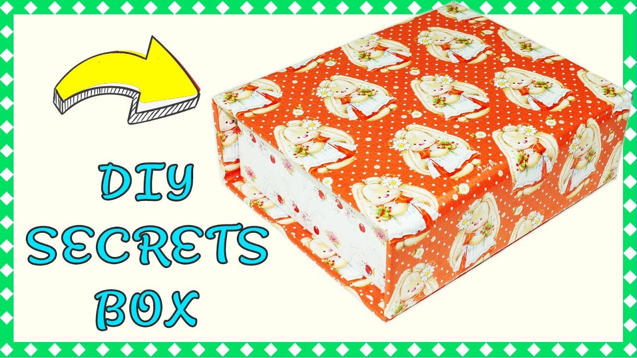 Easy DIY crafts How to make a secret box DIY storage box ideas