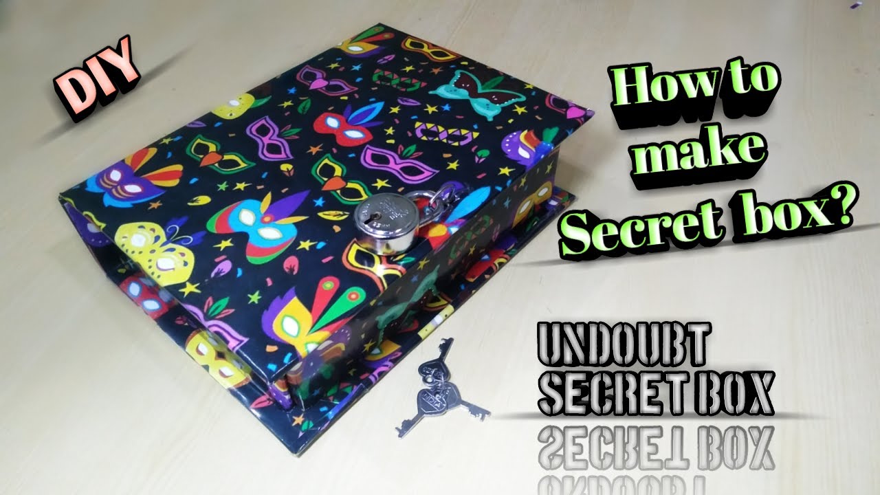 How to make secret box DIY book box secret storage. Secret box making