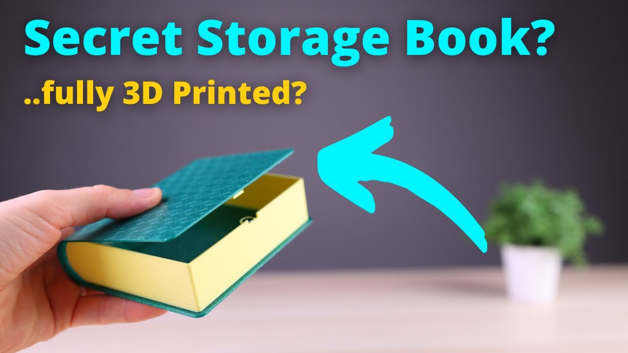 Secret Storage 3D Printed Book Hidden Storage Ideas shorts YouTube