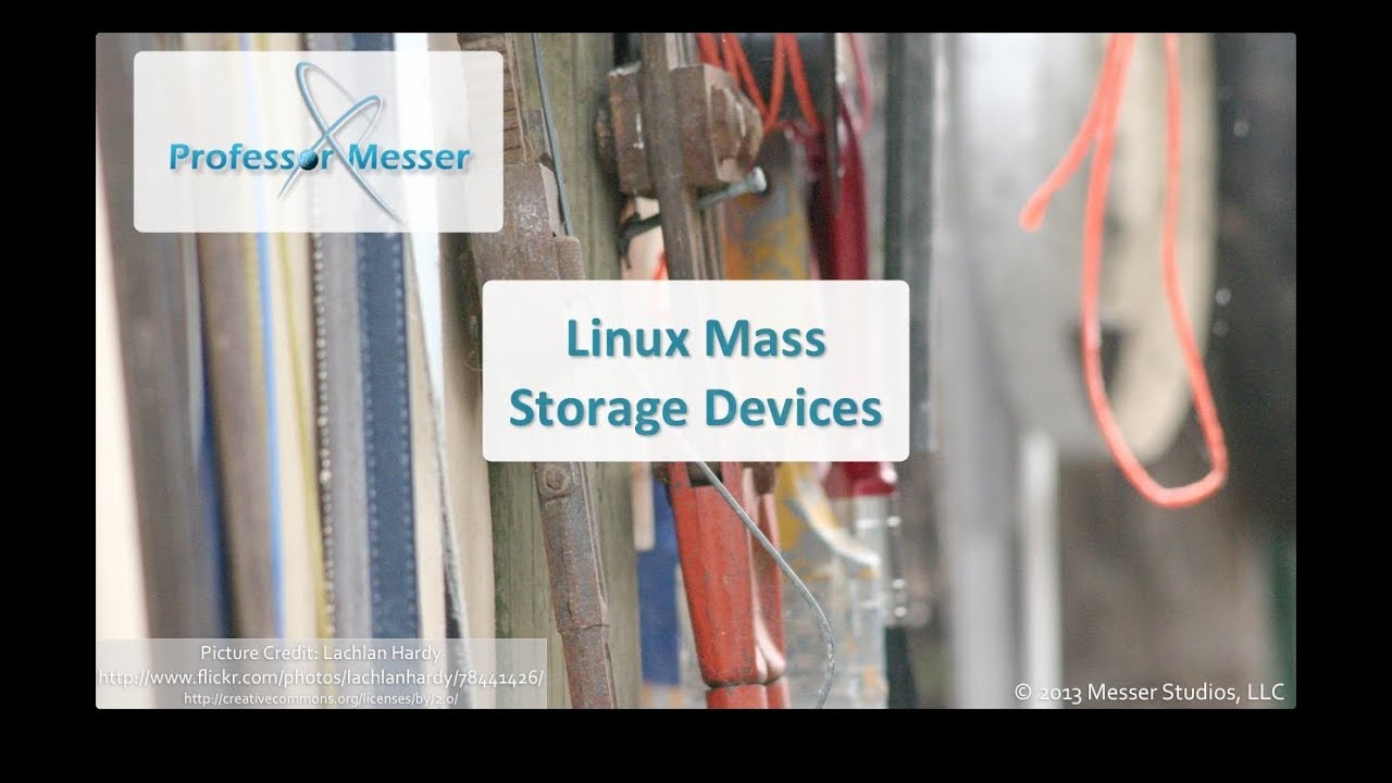 Linux Mass Storage Devices CompTIA Linux+ LX0101 101.1 YouTube