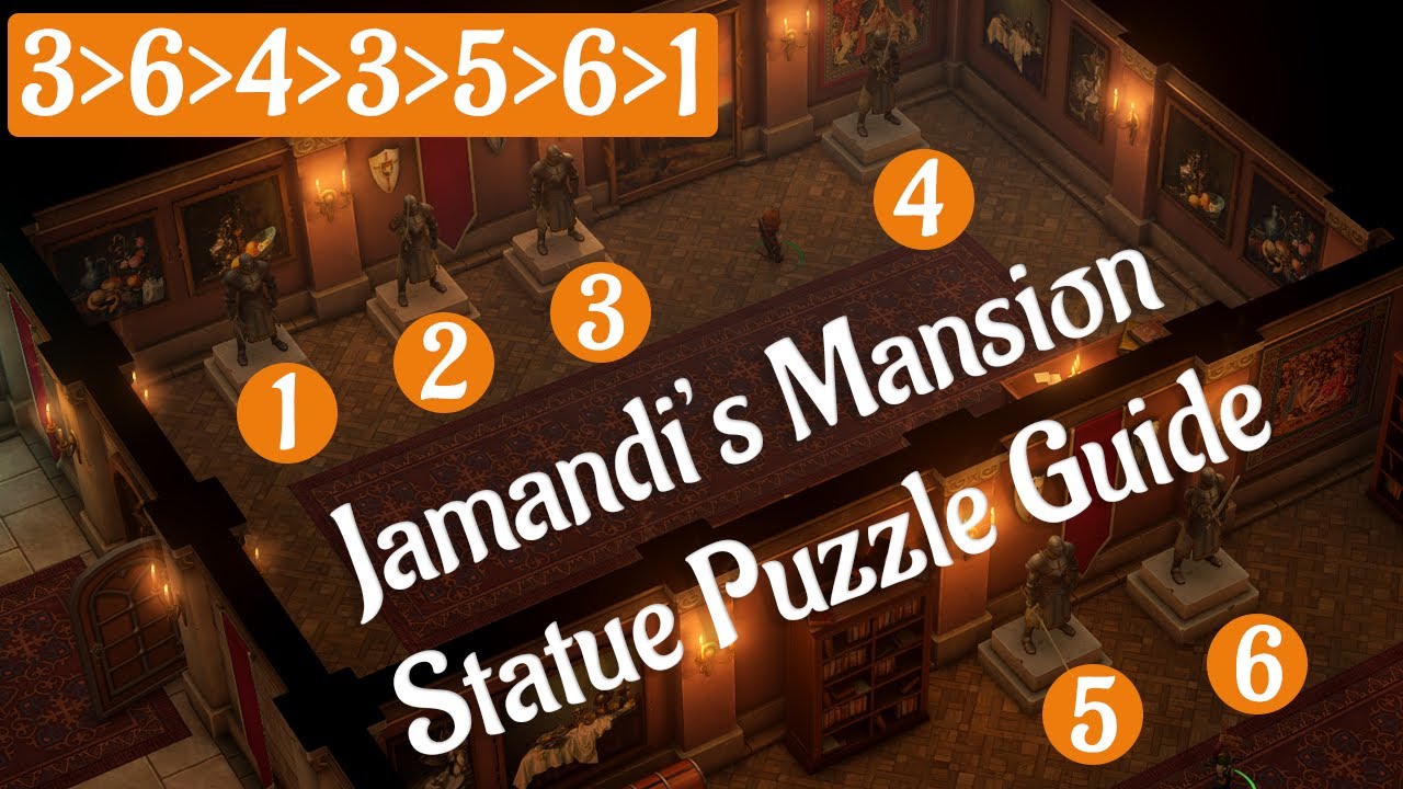 Pathfinder Kingmaker Statue Puzzle in Jamandi's Mansion YouTube