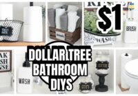 DOLLAR TREE BATHROOM DIYS DECOR AND ORGANIZATION YouTube