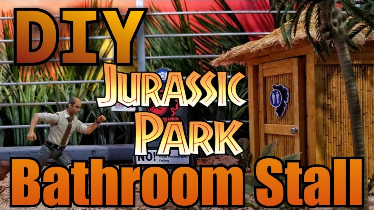 DIY Jurassic Park Bathroom Stall YouTube