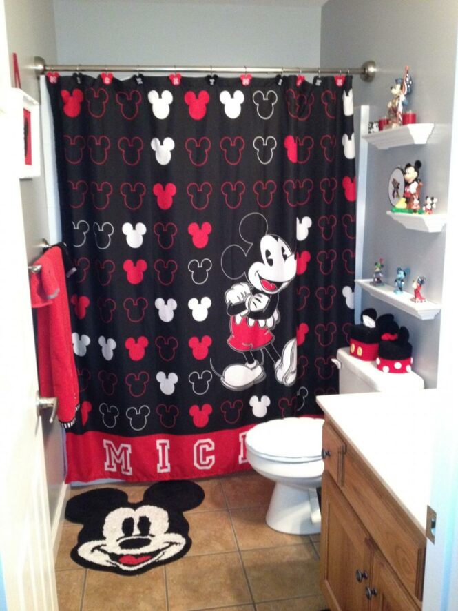 Cute Mickey Mouse Bathroom Set Decoration Home Sweet Home