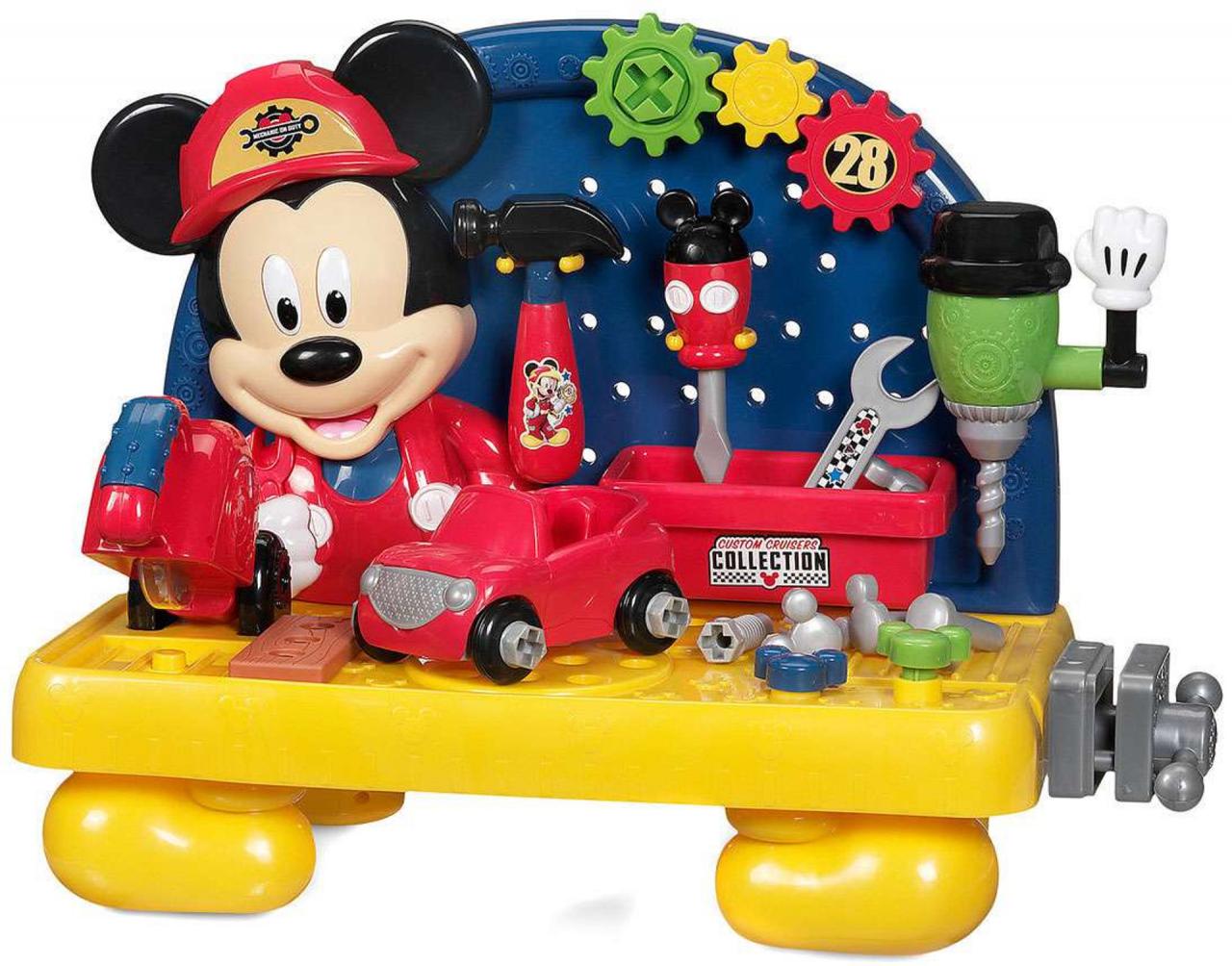 Disney Mickey Roadster Racers Mickeys Workbench Exclusive Playset ToyWiz
