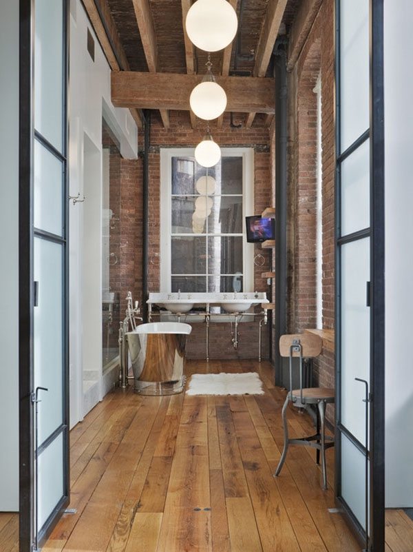 How to decorate a stylish and functional industrial bathroom? Deavita