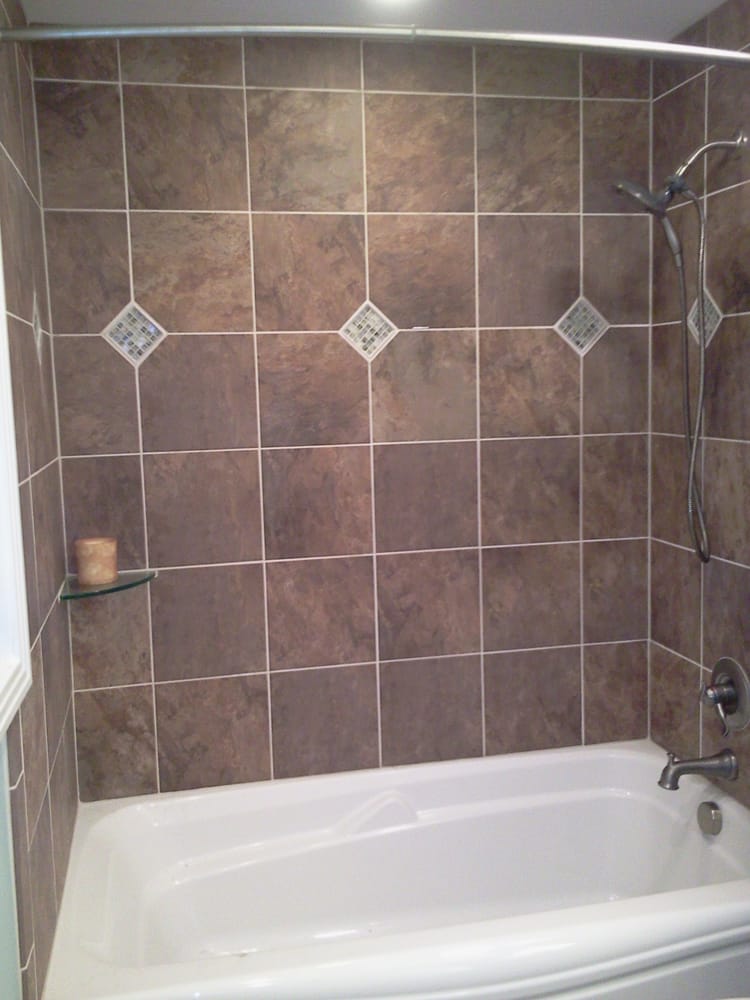 Tub/Shower combocustom tile surround with keys Yelp