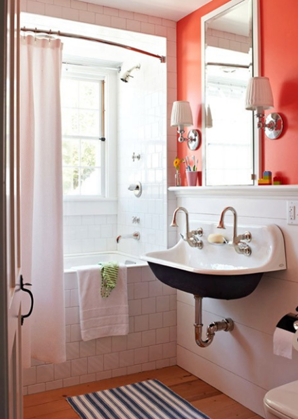 20 Fresh Orange Bathroom Ideas HomeMydesign