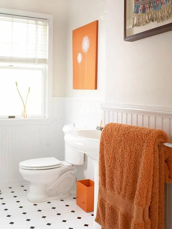 31 Cool Orange Bathroom Design Ideas DigsDigs