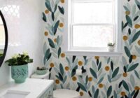 How to Paint Over Wallpaper in a Bathroom DIY Fynes Designs