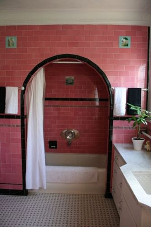 33 pink and black bathroom tile ideas and pictures 2022