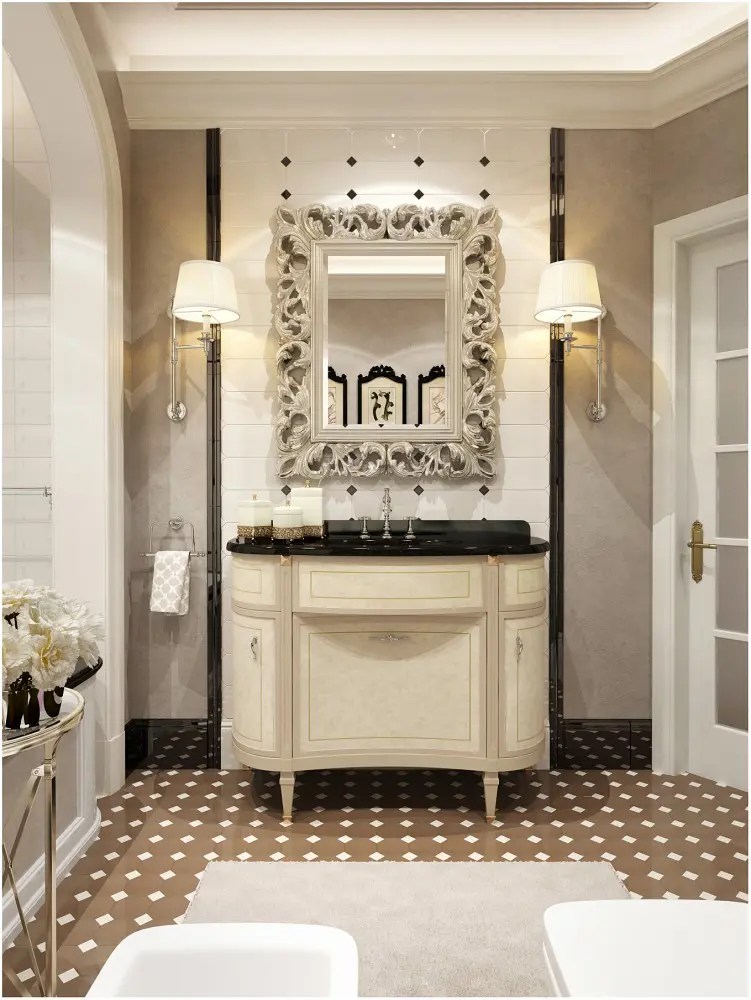 Refined Bathroom Design Inspired By Coco Chanel Style DigsDigs